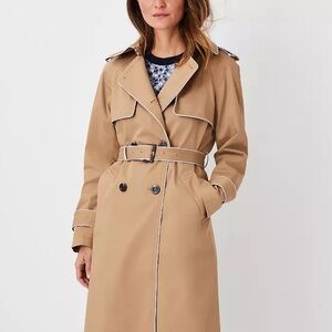 Ann Taylor Classic Beige Trench Coat NWOT